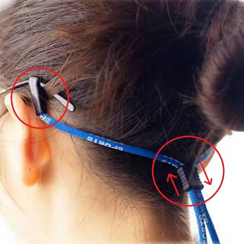 Praktisk brillesnor med festeklemme for solbriller og briller