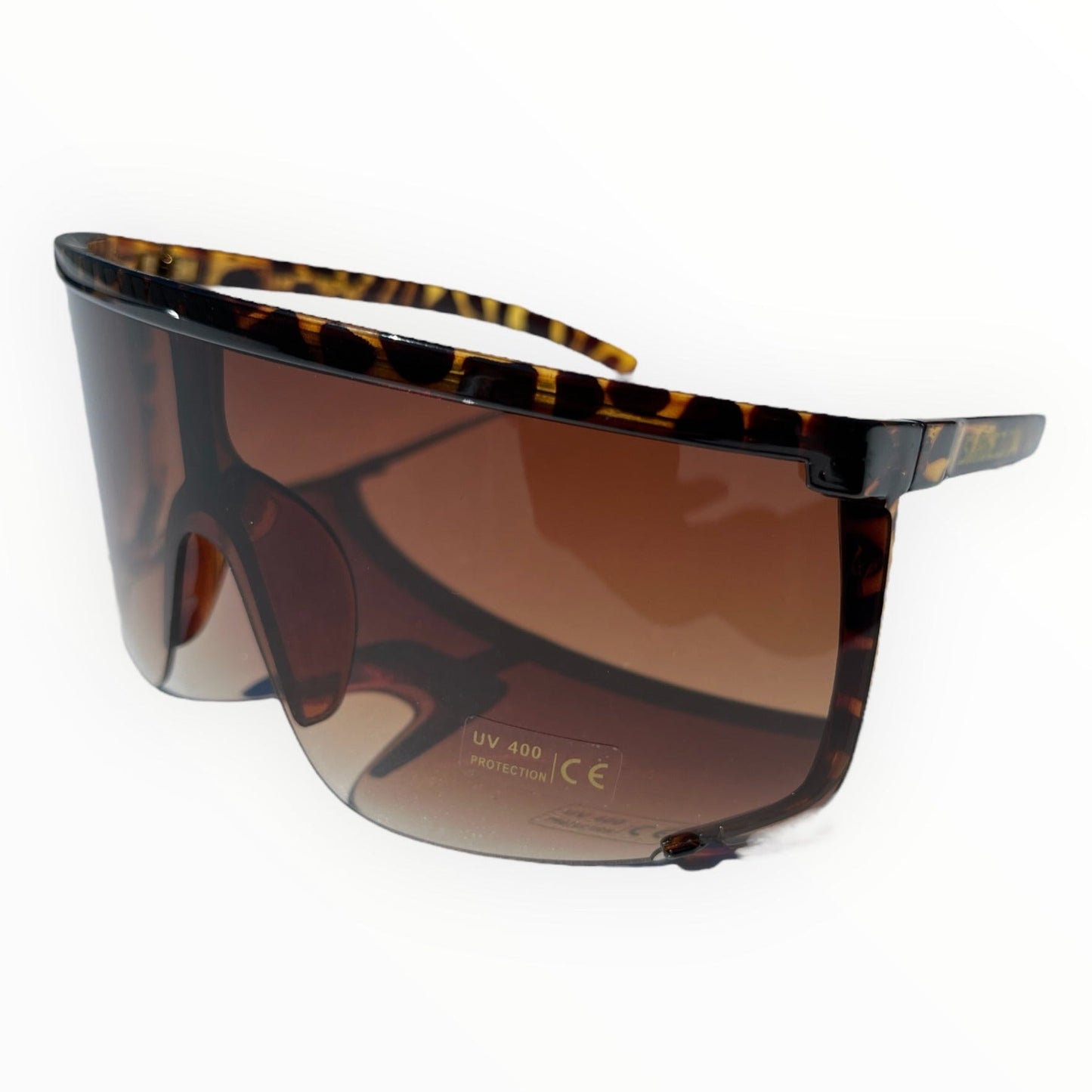 SHADEZ.NO® (leopard) Raske Shades solbriller – Store, lette og UV400-beskyttet