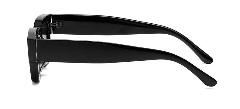 Solbriller som er sorte og smale