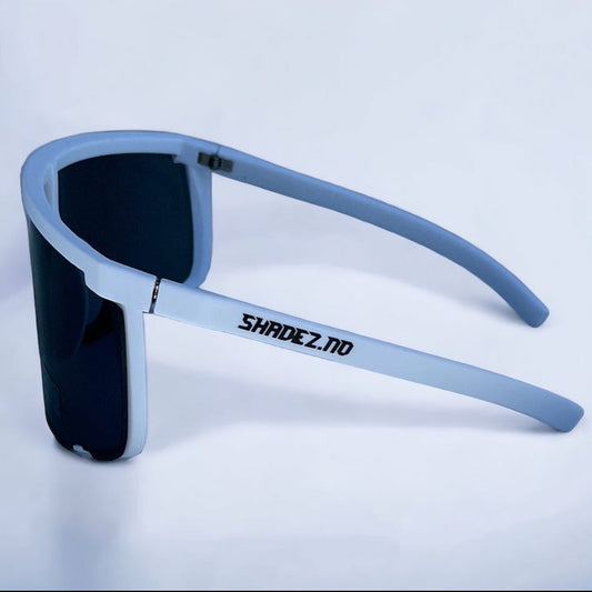 SHADEZ.NO® (hvit) Raske Shades solbriller – Store, lette og UV400-beskyttet