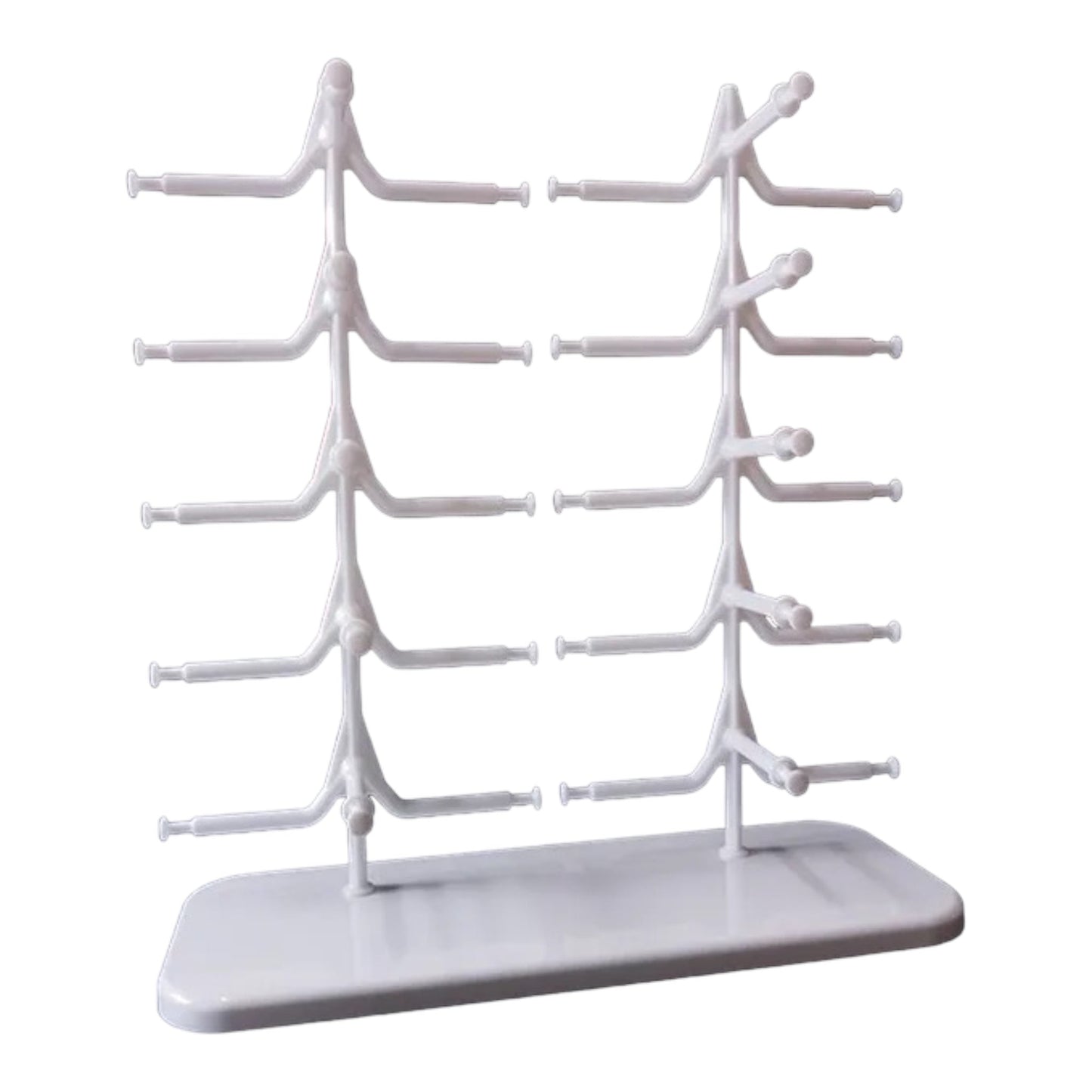 Solbrillestativ 10 stykk - Hvit