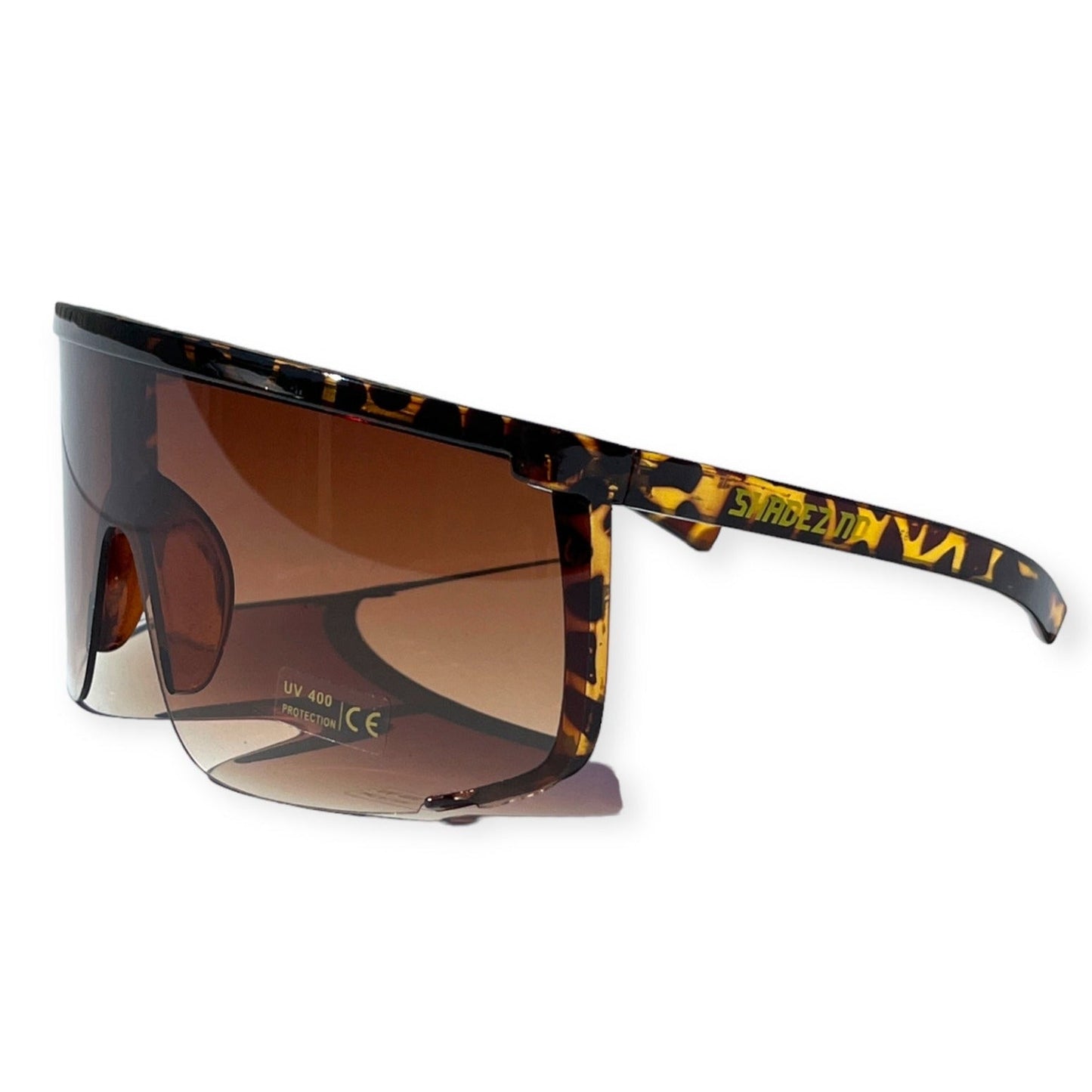 SHADEZ.NO® (leopard) Raske Shades solbriller – Store, lette og UV400-beskyttet