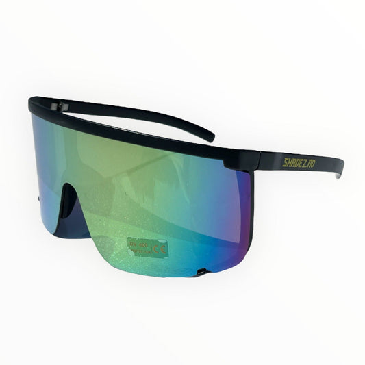 SHADEZ.NO® (sort regnbue) Raske Shades solbriller – Store, lette og UV400-beskyttet