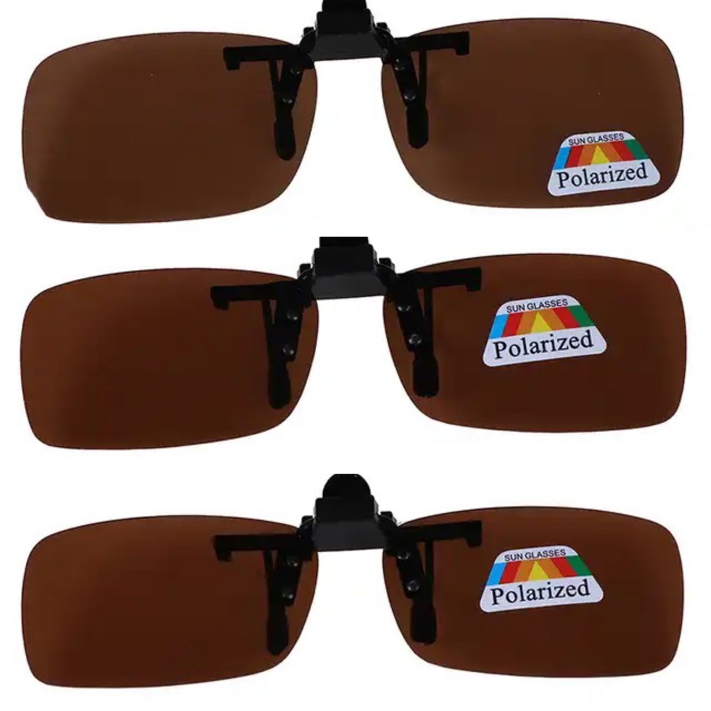 Clip-on Solbriller Polaroid - Solbrille for brille - 13x3,5