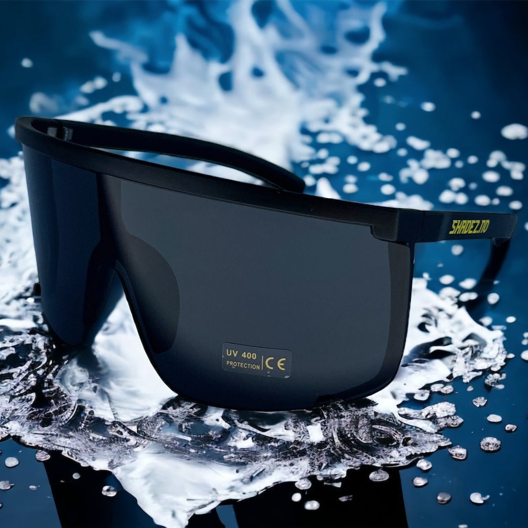 SHADEZ.NO® (sort) Raske Shades solbriller – Store, lette og UV400-beskyttet