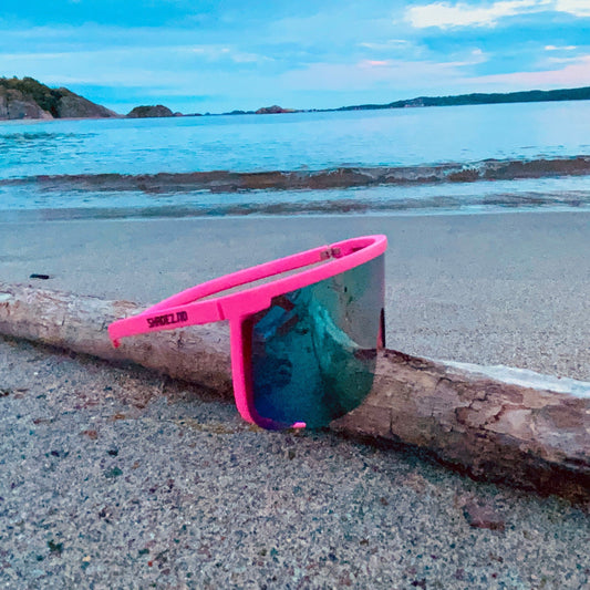 SHADEZ.NO® (rosa) Raske Shades solbriller – Store, lette og UV400-beskyttet