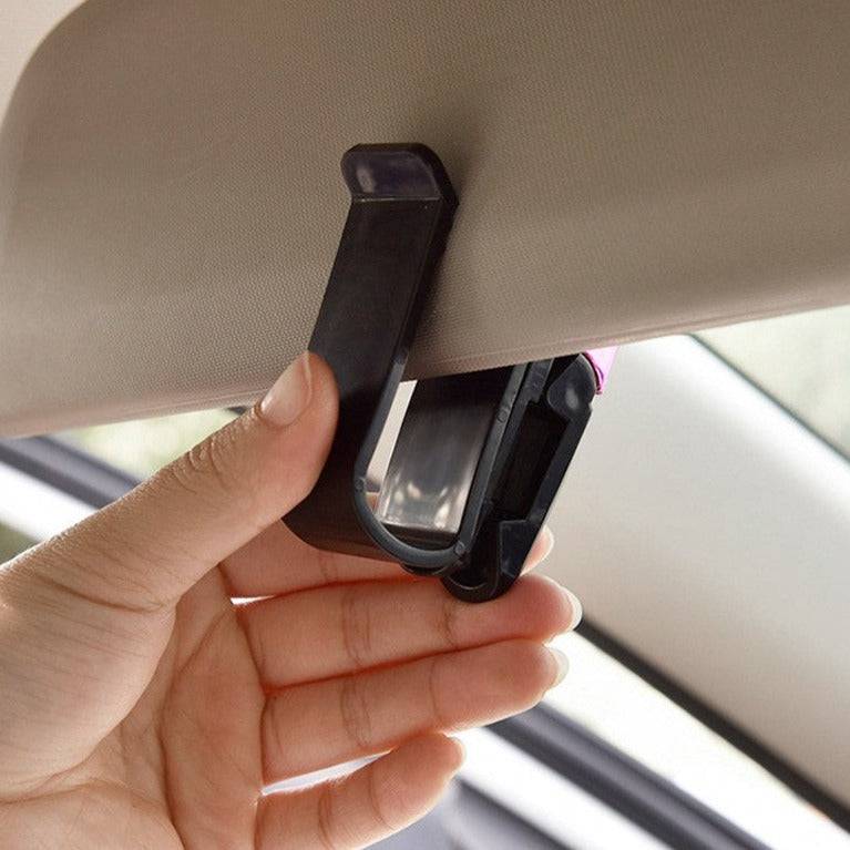 Solbrilleholder til solskjerm - Oppbevare solbriller i bil