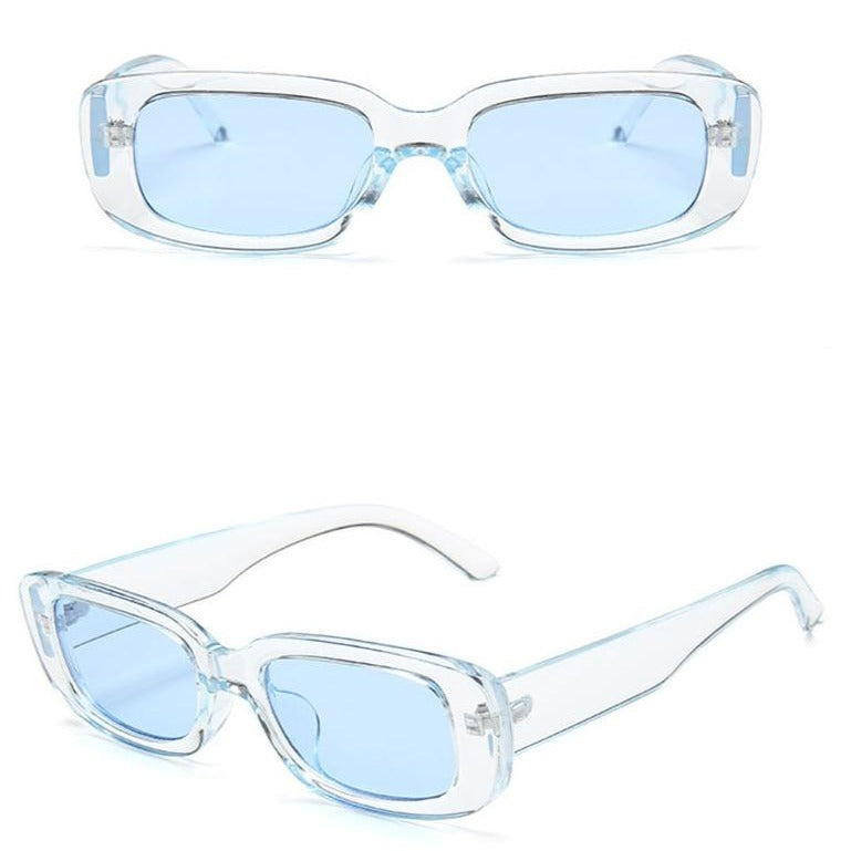 Blå solbriller