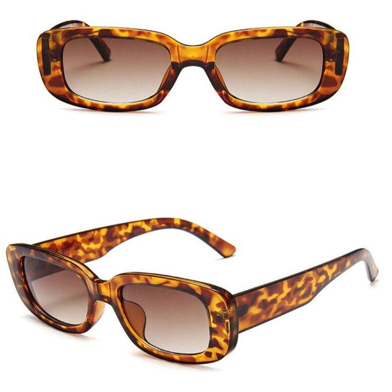 Solbriller med leopardmønster